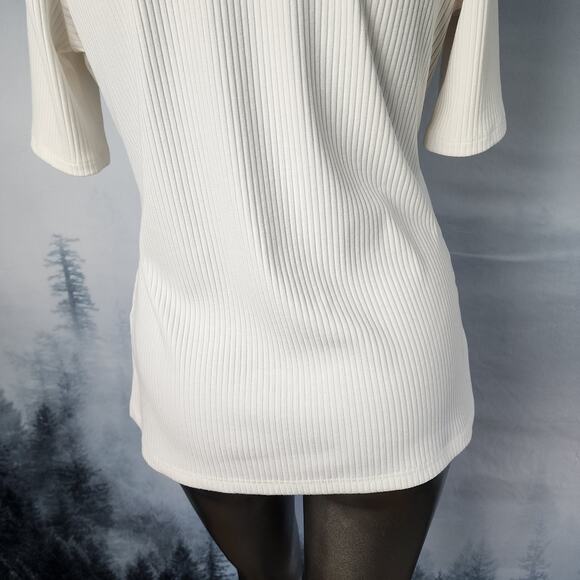 I.N.C. International Concepts Ribbed Studded Cutout Top | Women's Large - Picture 11 of 14